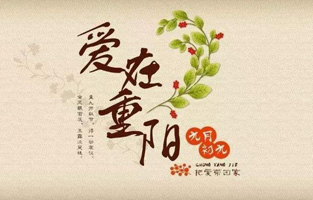 重陽(yáng)節(jié)，是中國(guó)傳統(tǒng)節(jié)日，節(jié)期為每年農(nóng)歷九月初九?！熬拧睌?shù)在《易經(jīng)》中為陽(yáng)數(shù)，“九九”兩陽(yáng)數(shù)相重，故曰“重陽(yáng)”；因日與月皆逢九，故又稱(chēng)為“重九”。九九歸真，一元肇始，古人認(rèn)為九九重陽(yáng)是吉祥的日子。古時(shí)民間在重陽(yáng)節(jié)有登高祈福、秋游賞菊、佩插茱萸、拜神祭祖及飲宴祈壽等習(xí)俗。傳承至今，又添加了敬老等內(nèi)涵，于重陽(yáng)之日享宴高會(huì)，感恩敬老。登高賞秋與感恩敬老是當(dāng)今重陽(yáng)節(jié)日活動(dòng)的兩大重要主題。 